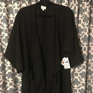 Lularoe solid black Shirley -Large